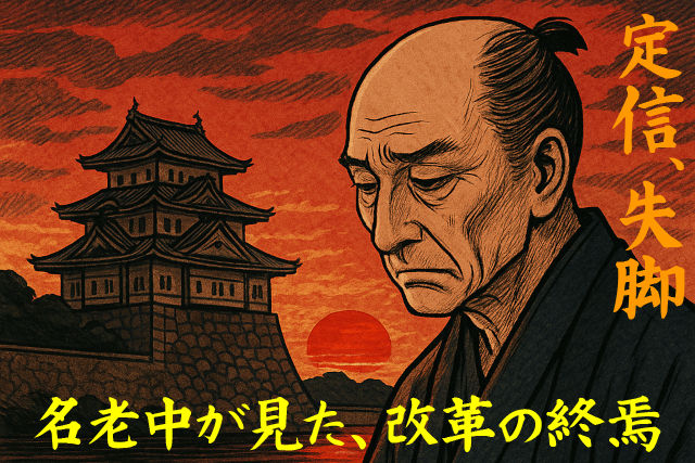 松平定信 失脚！